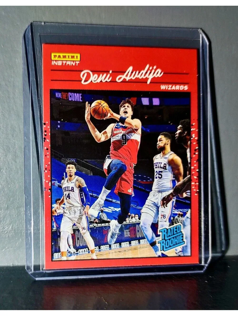 Deni Avdija 2020-2021 Panini NBA Instant #9 Rated Rookie Retro Card 1/3558